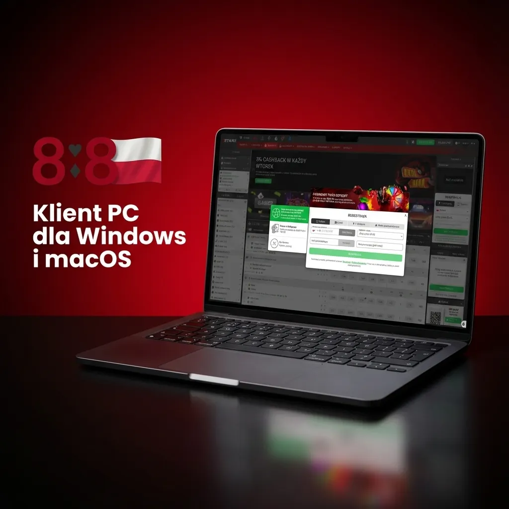 Gracz korzysta z kasyna 888starz w przeglądarce na komputerze z Windows i macOS, bez instalowania dodatkowej aplikacji