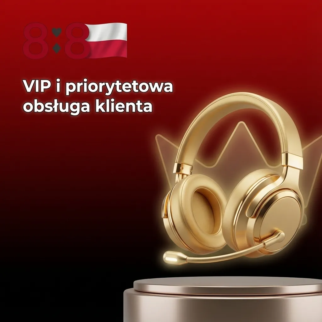 Ilustracja VIP obsługi klienta: złota odznaka VIP, konsultant na czacie i ikony priorytetowej komunikacji
