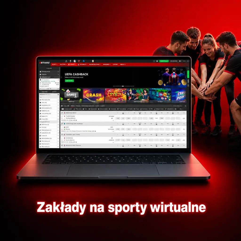 Zakłady na sporty wirtualne w 888starz – wirtualny futbol, wyścigi konne i tenis dostępne całą dobę