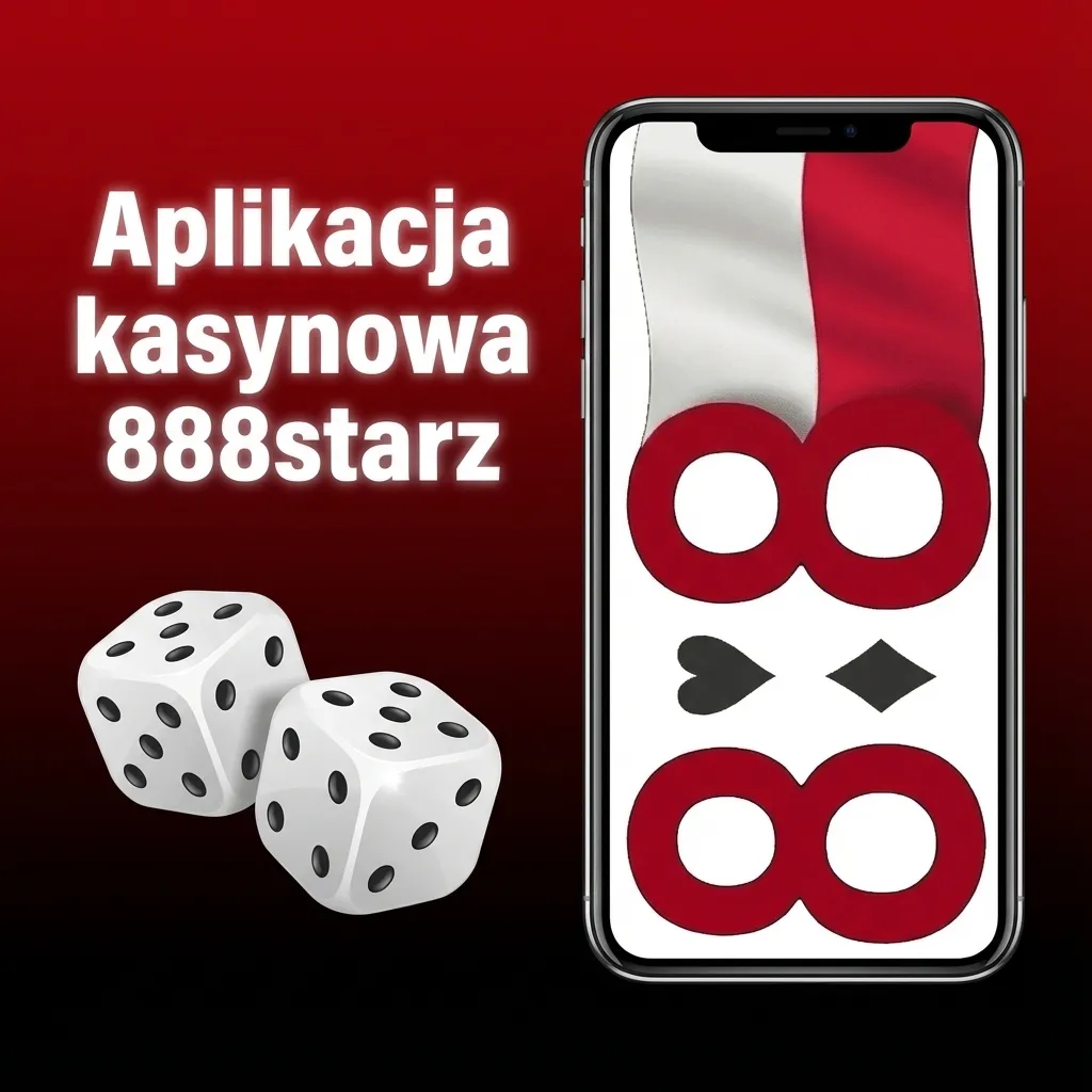 Ekran aplikacji kasynowej 888starz z lobby slotów, stołów, kasyna na żywo i widocznymi promocjami