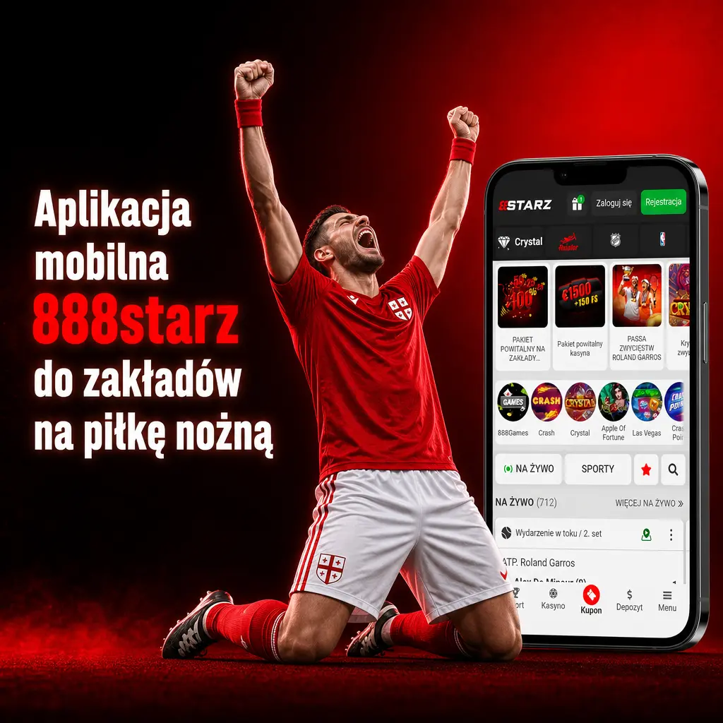 Aplikacja mobilna 888starz do zakładów piłkarskich na Android i iOS z kursami na żywo