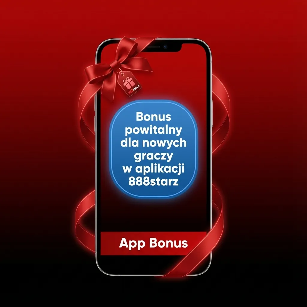 Ekran aplikacji 888starz z ofertą bonusu powitalnego: wybór bonusu sportowego 100% do 550 zł lub bonusu kasynowego