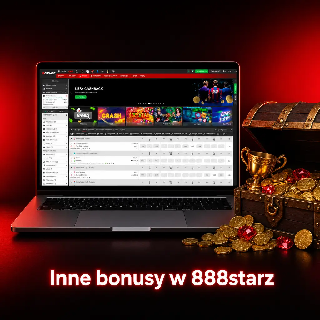 Inne bonusy 888starz: cashback, turnieje, punkty lojalnościowe i bonusy krypto dla graczy w Polsce