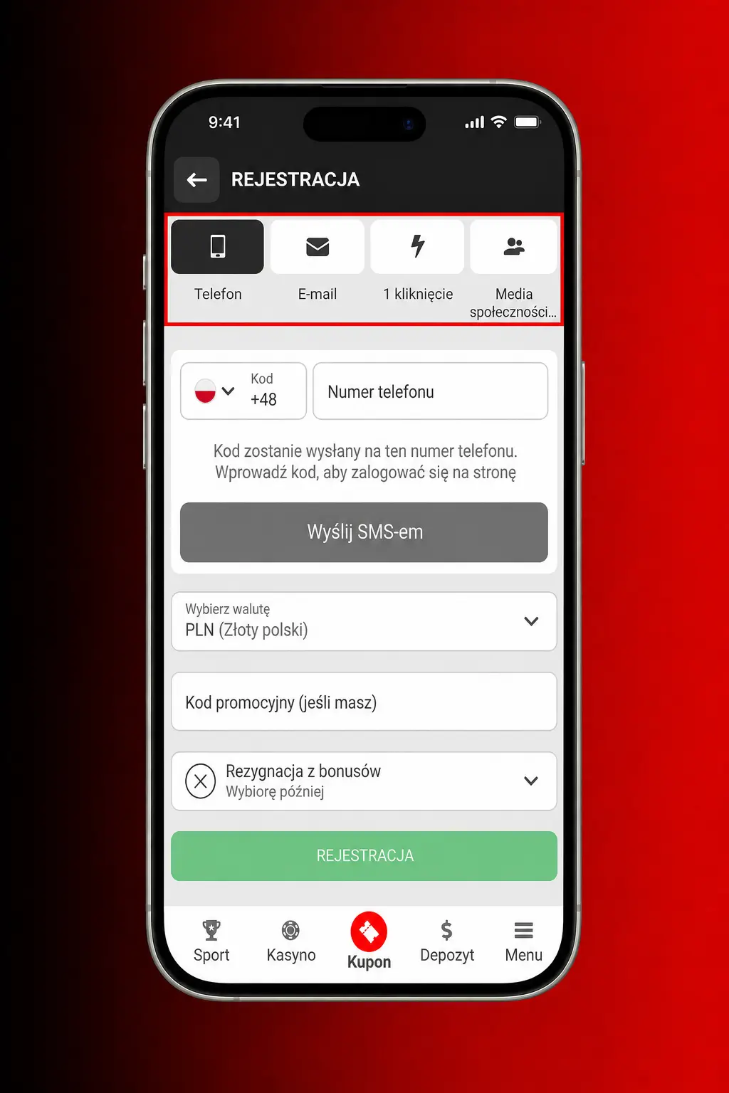 Instrukcja rejestracji konta w 888starz – formularz online krok po kroku na komputerze lub telefonie