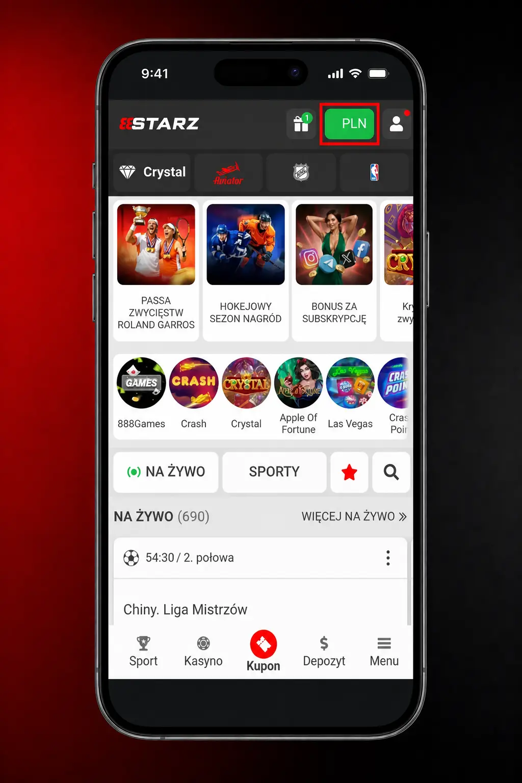 Instrukcja wpłaty depozytu w 888starz dla graczy z Polski – BLIK, Visa, Bitcoin od 20 PLN