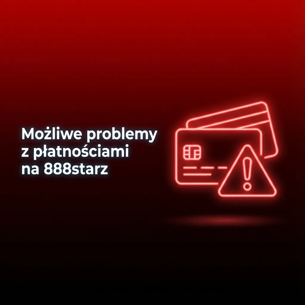 Ikony kart, banku i portfela ilustrują typowe problemy z płatnościami i wypłatami na 888starz
