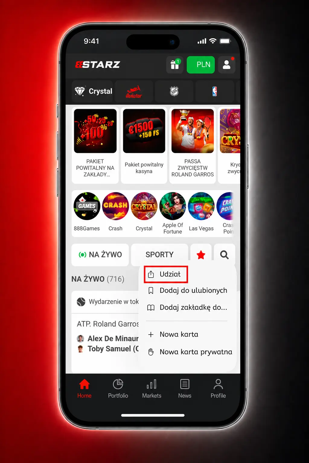 Instrukcja pobierania aplikacji 888starz na iOS w 5 krokach na iPhone i iPad
