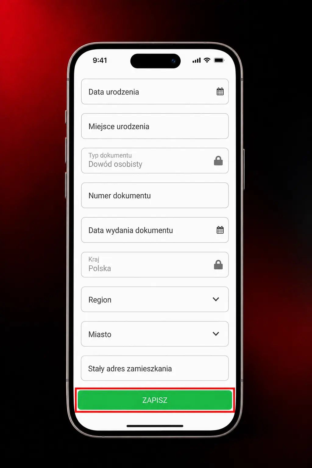 Kroki weryfikacji konta 888starz: logowanie, dane osobowe, dokument tożsamości, adres, akceptacja.