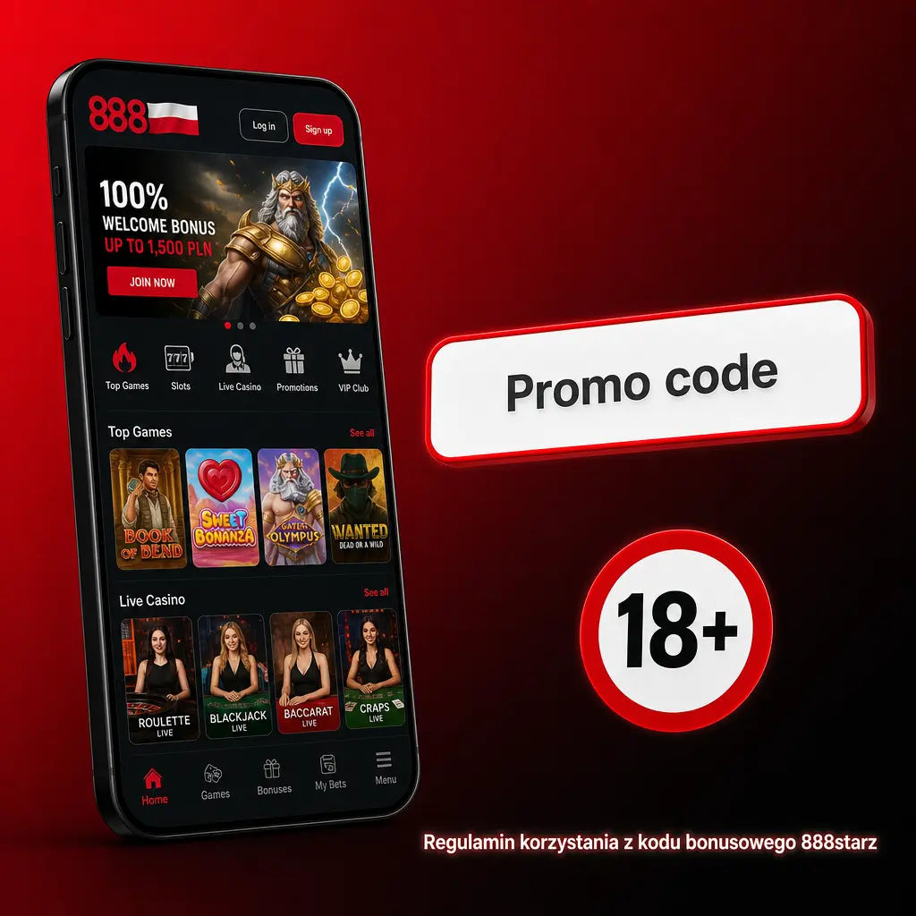 Regulamin kodu bonusowego 888starz – warunki promocji powitalnej dla nowych graczy w Polsce