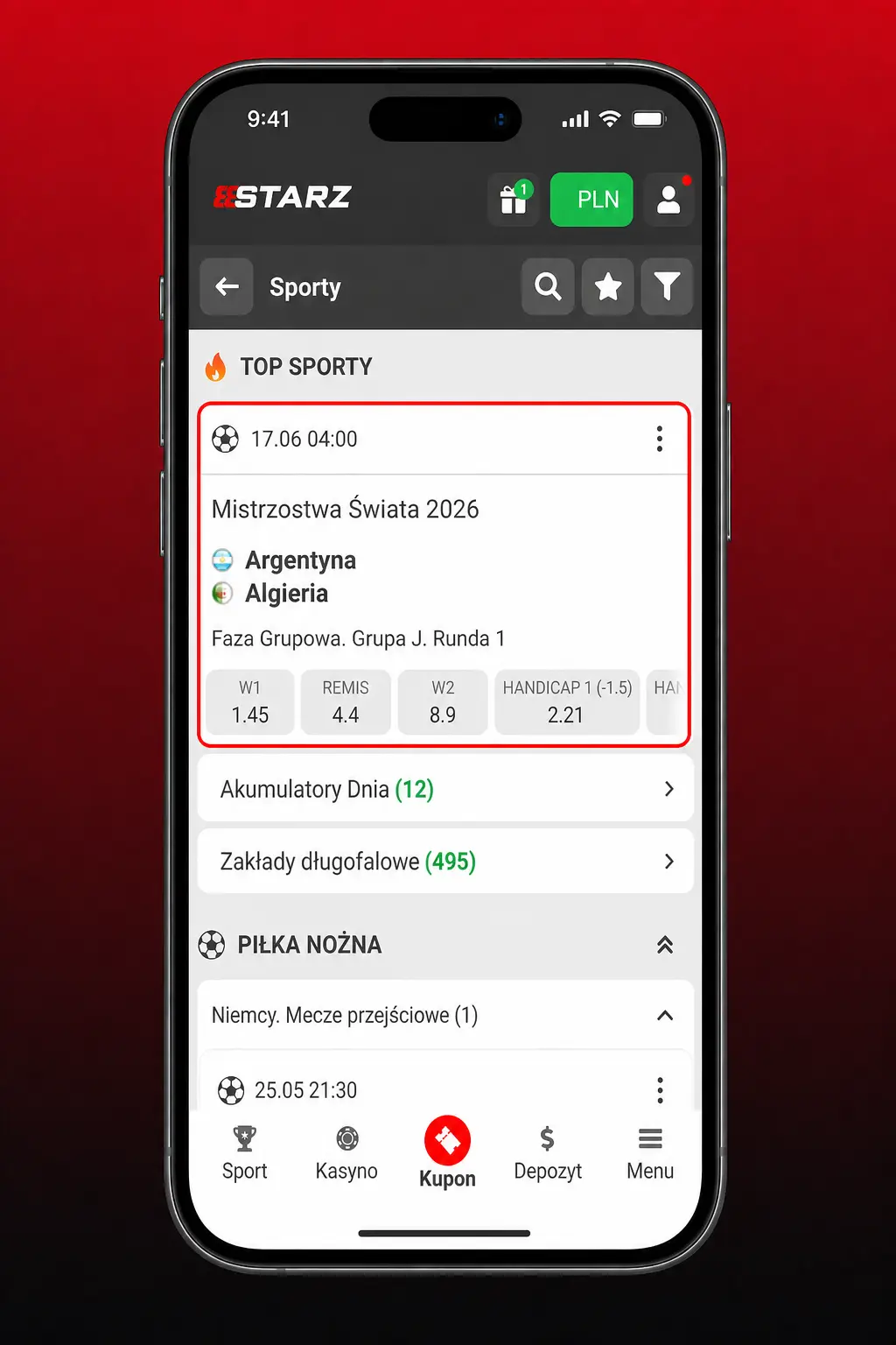 Instrukcja obstawiania zakładu w 888starz: wybór sportu, kursu, stawki w PLN i potwierdzenie kuponu