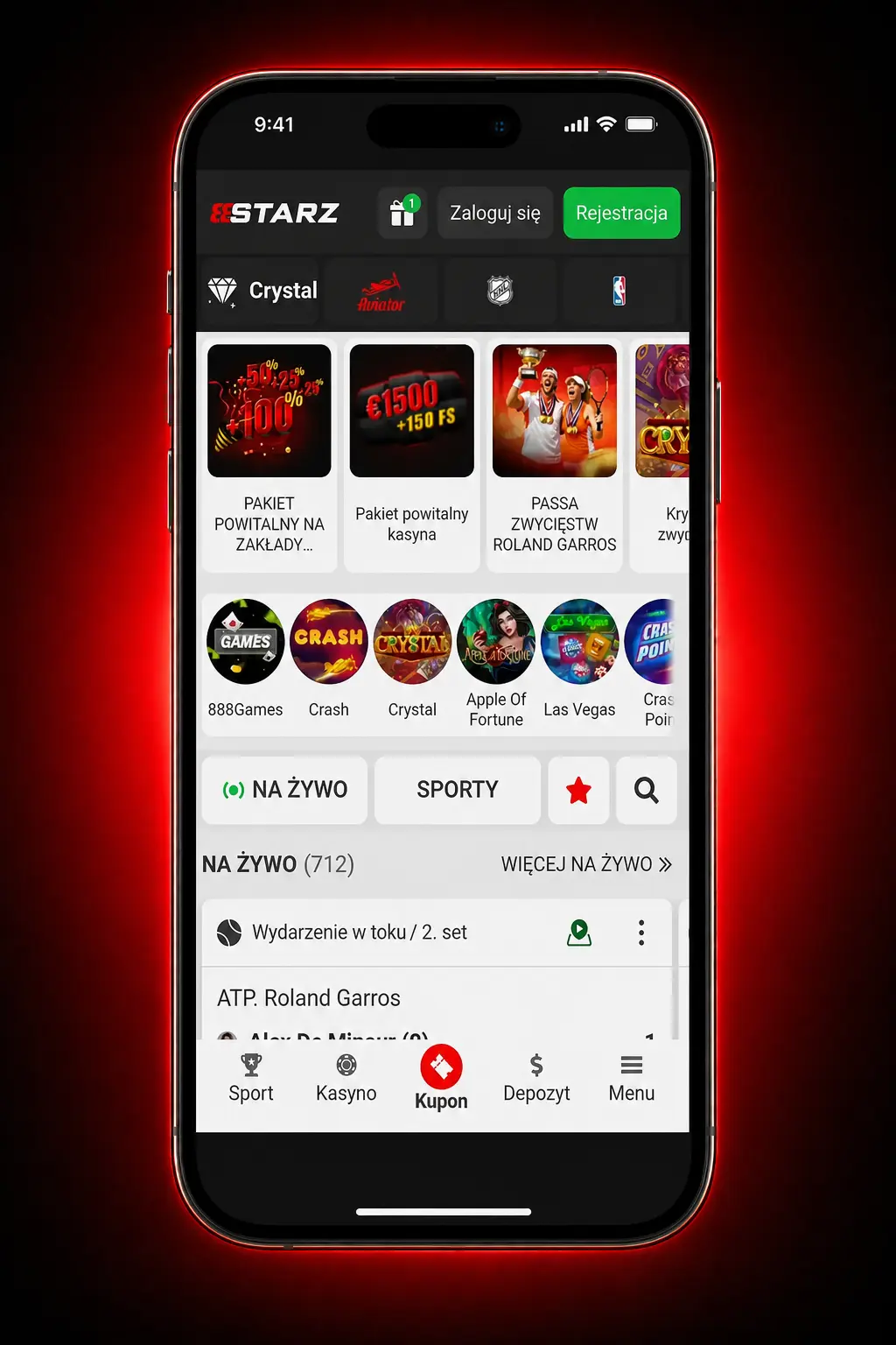 Aktywacja bonusu 888starz